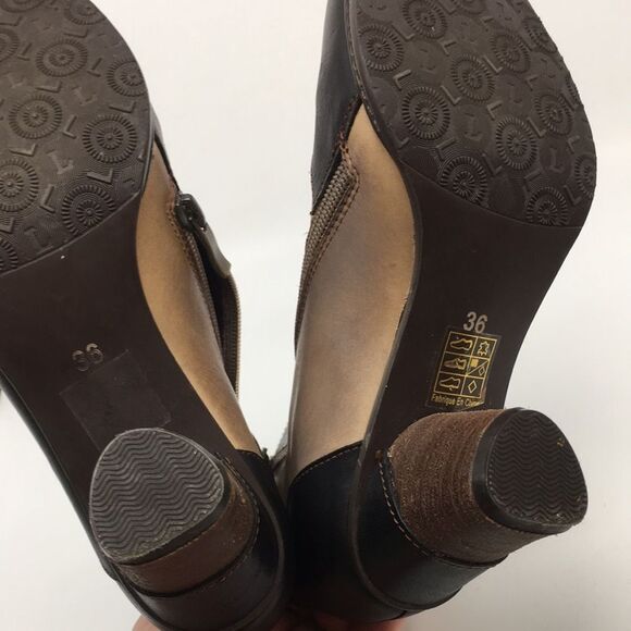 L'Artiste By Spring Step Mia Booties Boots Patchwork Corset Zip Size 36 US 5.5-6 - Picture 17 of 17